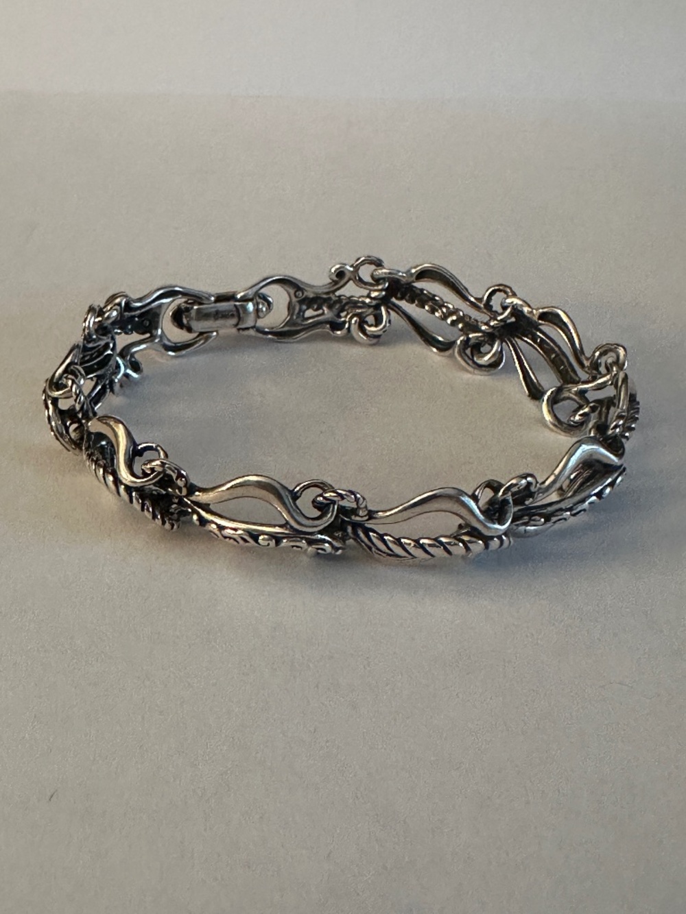 Carolyn Pollack Relios Sterling Silver Chain Link Bracelet